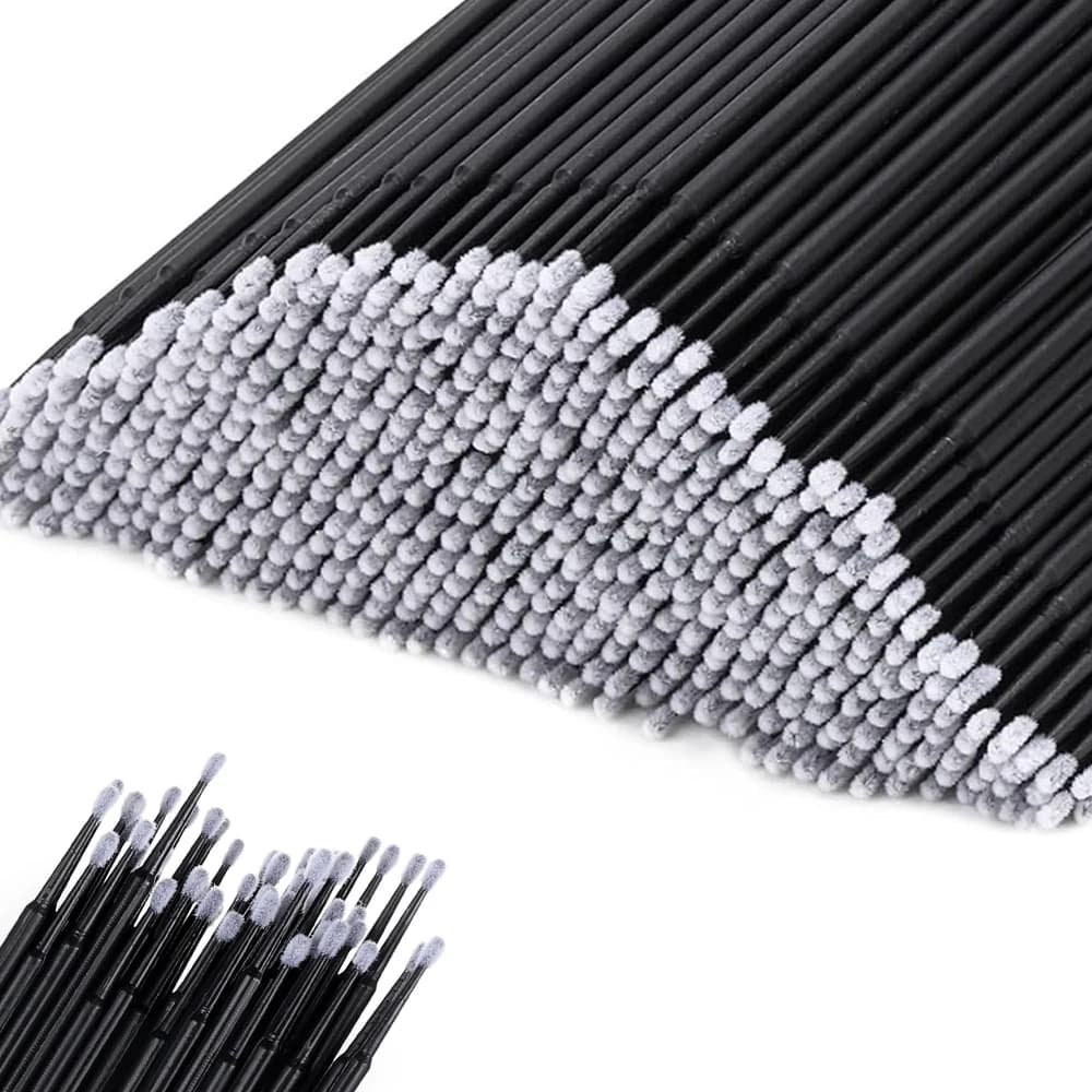 300/2000 pz. Microbrush monouso per extension ciglia, applicatore individuale per trucco e nail art, strumento per la pulizia e la rimozione delle ciglia