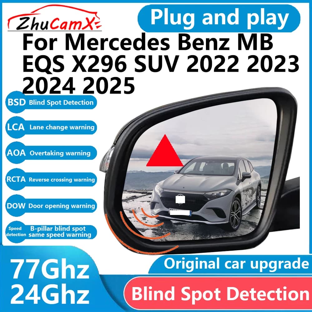 Per Mercedes Benz MB EQS X296 SUV 2022 2023 2024 2025 BSD Sensore di rilevamento punto cieco Radar Sistema di allarme di guida Plug and Play
