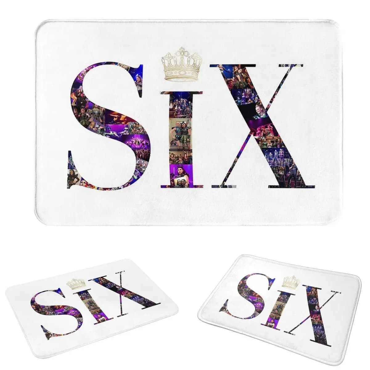 Six The Musical Non-slip Doormat Floor Mat Washable Carpet Rug for Kitchen Entrance Home Living room Footpad Mats