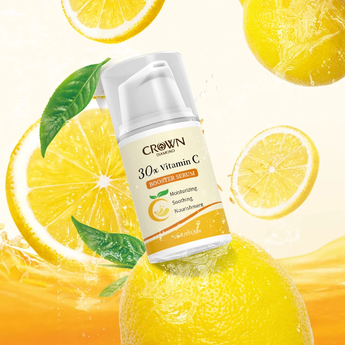 Serum Viso to Vitamin C 0X Lenitive Hydrating Hydrating Background for Skin Care Not Comedogenic 15ML