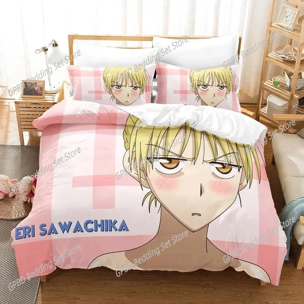 3D Print Anime School Rumble Comfortable duvet pillow Federa Bed linens Decorating bedroom for children