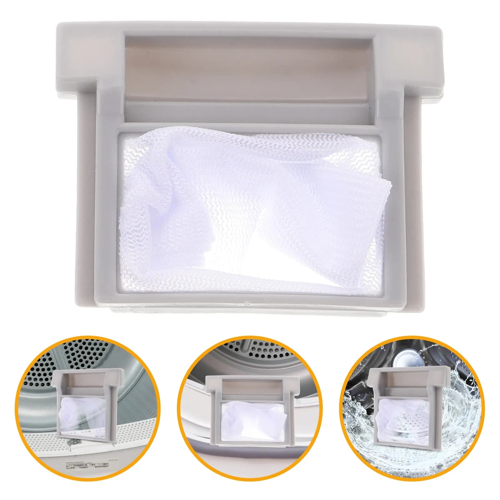 2Pcs Washing Machine Lint Filter Bags Nylon Mesh Hair Catcher for Laundry Delicates Wash Bag Trainers Bra Protector Cleaner