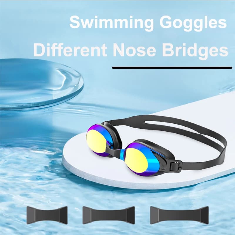 JSJM New Swimwear Adults Anti-fog UV Protection Lenses Man Woman Professional Silicone Swimwear Unisex Adjustable Glasses