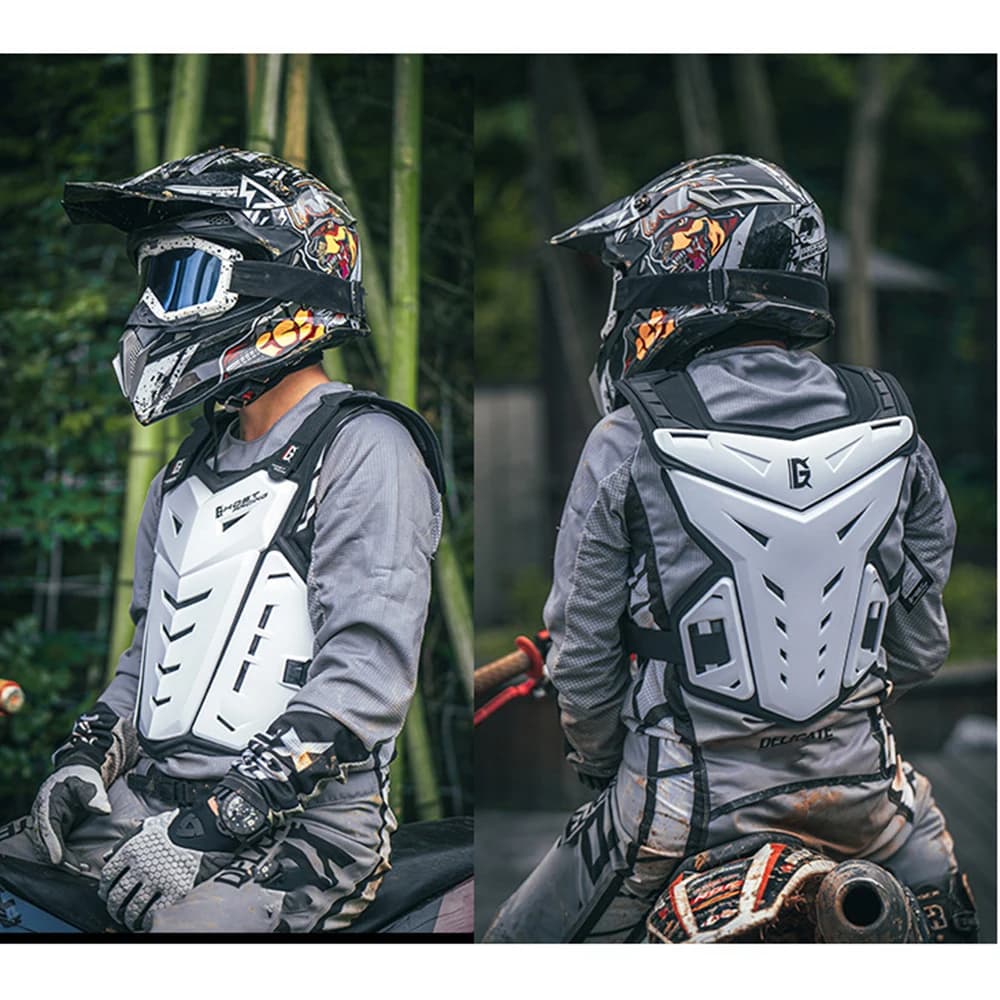 Gilet Protettivo per Motociclisti, Armatura per Corse Fuoristrada, Gilet Antiurto per Motocross, Protezione per Moto da Fuoristrada