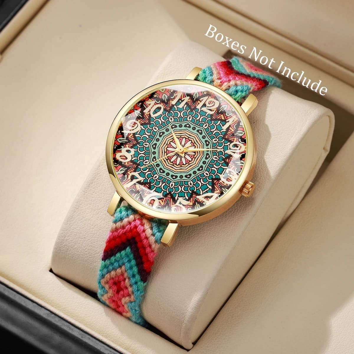 Orologi da donna con quadrante arabo alla moda Orologio da polso al quarzo da donna con cinturino in tessuto vintage Reloj Mujer (senza scatola)