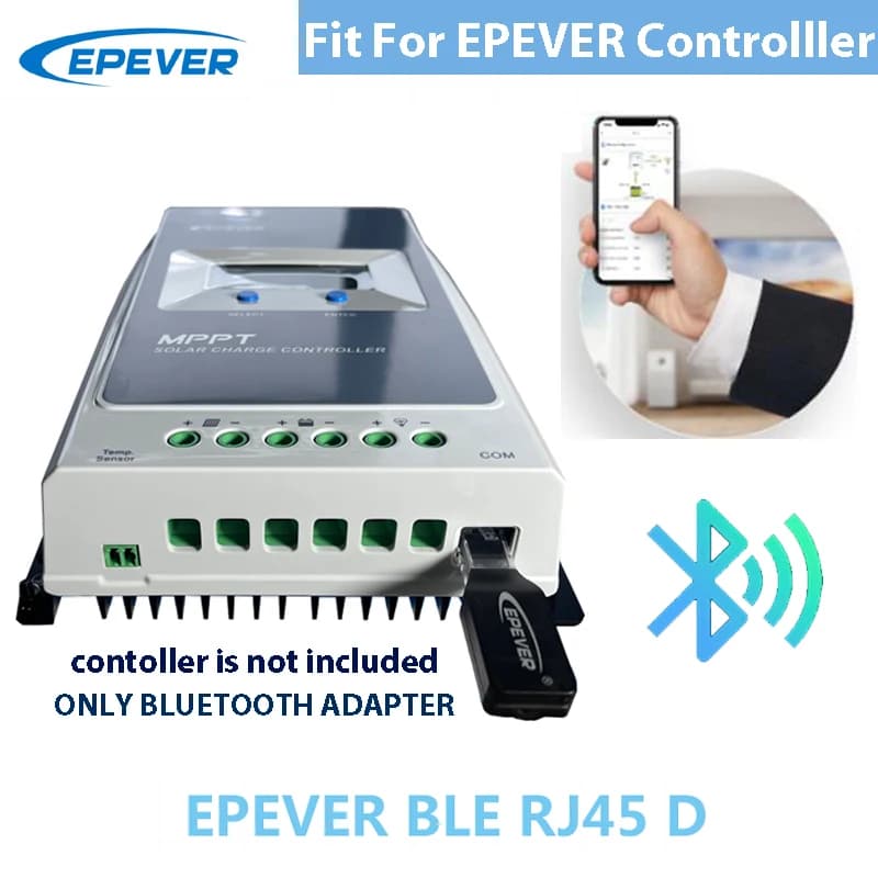 Adattatore Bluetooth EPEVER BLE Fit Controller EPEVER MPPT Raccolta dati Comunicazione Monitoraggio wireless di dispositivi collegati