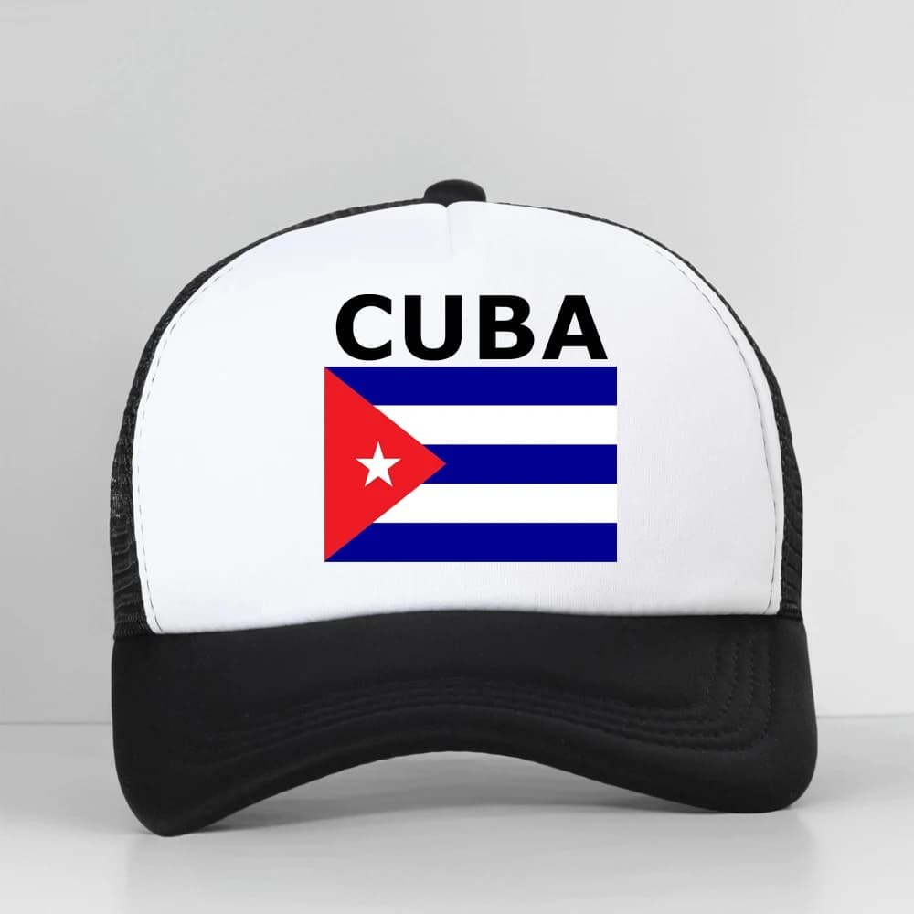Cuba Flag Breathable Trucker Hat Men women Cool Summer Mesh Baseball Cap outdoor casual sports hat