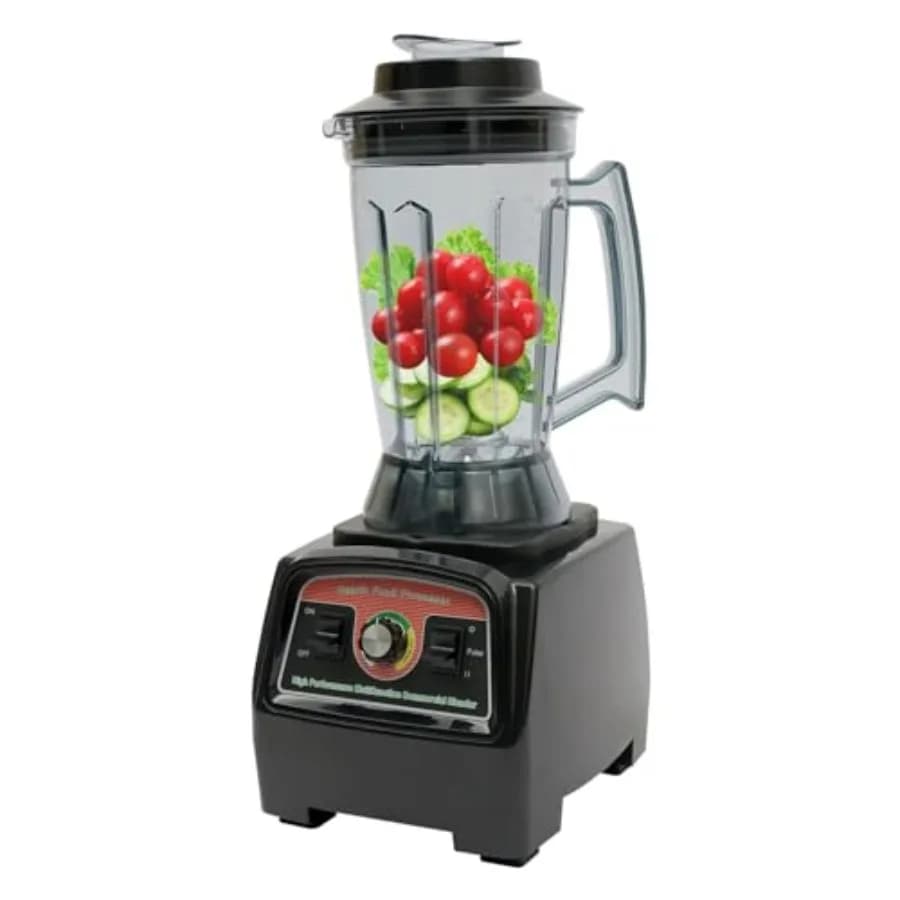 3.9L 2800W Professional Bench Blender, High Power Supply Processor with 4 Turban Bars for Frullati and Gelati, Black