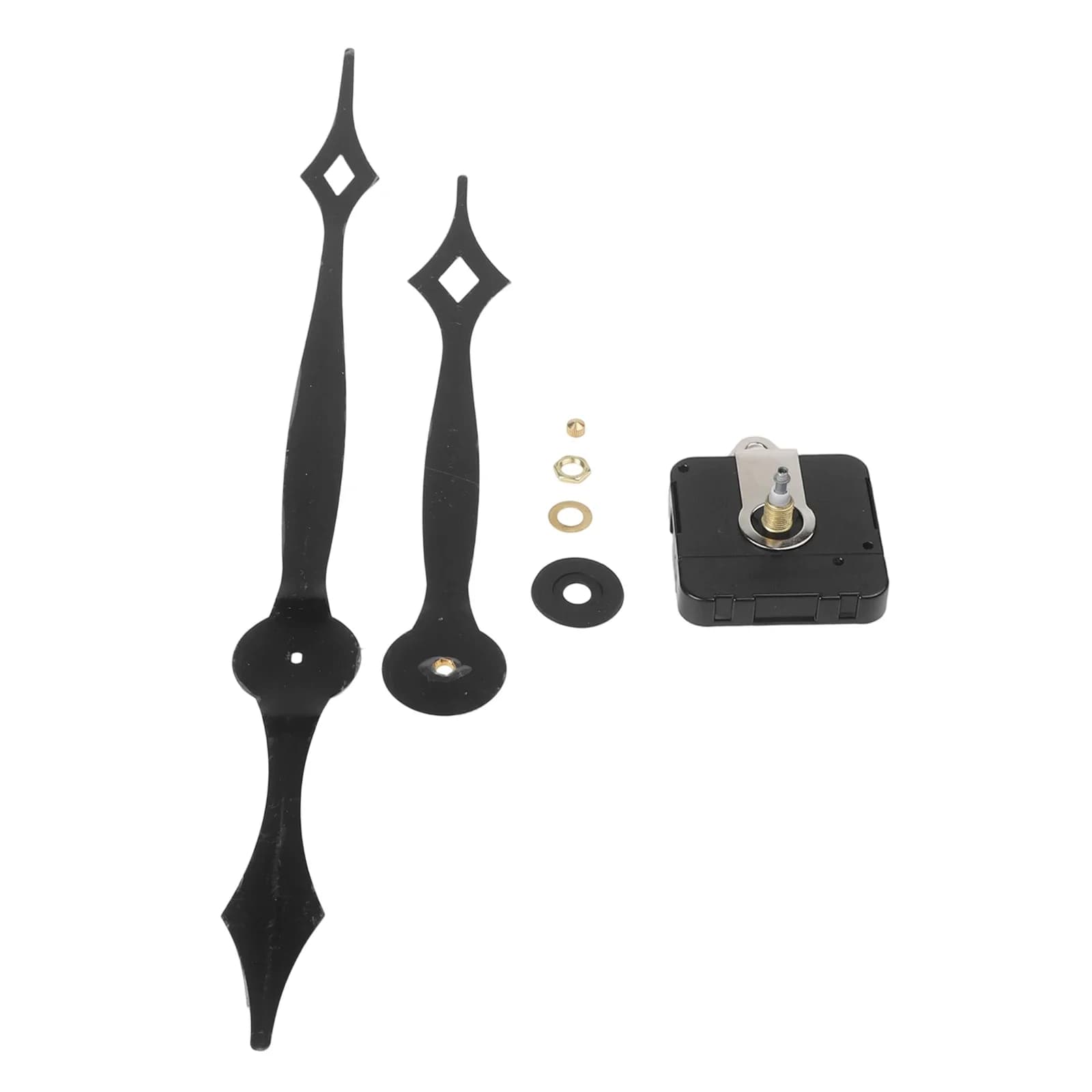 Fai-da-te Wall Clock Movement with 256mm Hours Hand, Mirror Decorative Clock Replacement, Multi-Length Pin Options
