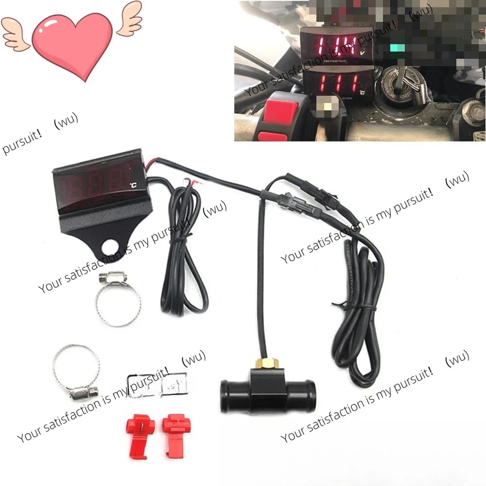 Termometro per acqua ZOCI, accessori per moto, display LCD modificato, temperatura universale per raffreddamento ad acqua