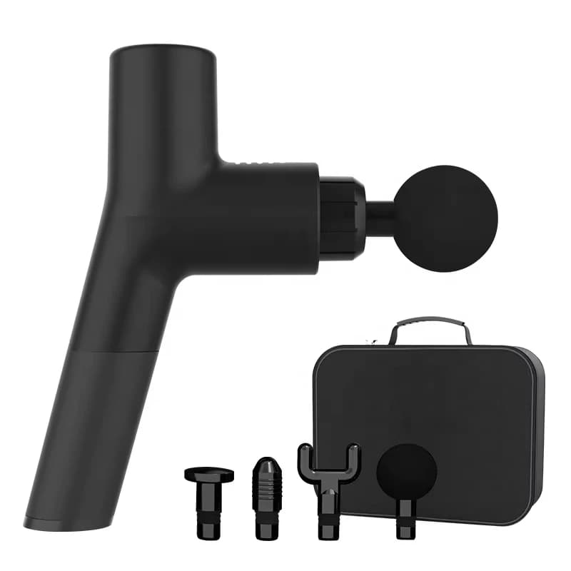 Mini Pistola Massaggiante Portatile in Metallo Ricaricabile per Massaggio Profondo dei Tessuti Muscolari, Massaggiatore a Percussione per Corpo e Testa, Ideale per Viaggi