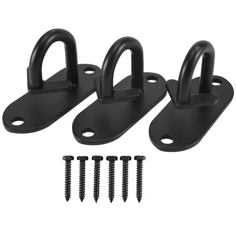 Anchors in Wall for Resistance Bands for Suspension Training