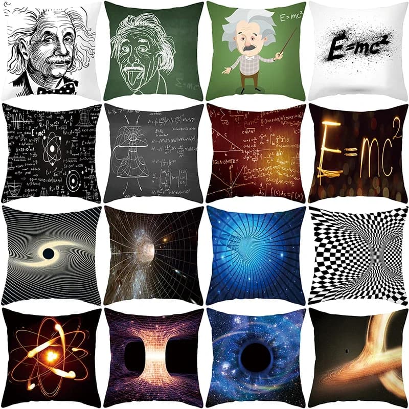 2021 Explosive Universe Black Hole Hugging Pillowcase Custom Logo Relativity Formula Cushion Waist Pillowcase Xueba Nap Pillow