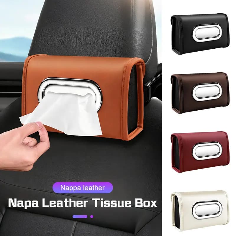 Nuovo Porta Fazzoletti in Pelle per Auto 2026, Organizzatore Appeso per BMW Serie 1 3 5 7 E36 E87 E61 E91 E53 E34 E83 E46 E90