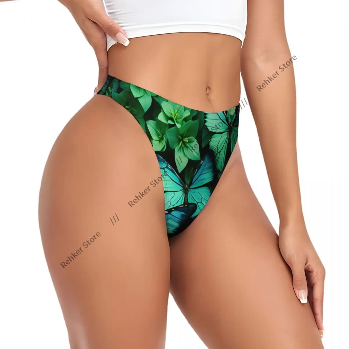 Perizoma Sexy da Donna con Farfalle, Intimo Traspirante G-string