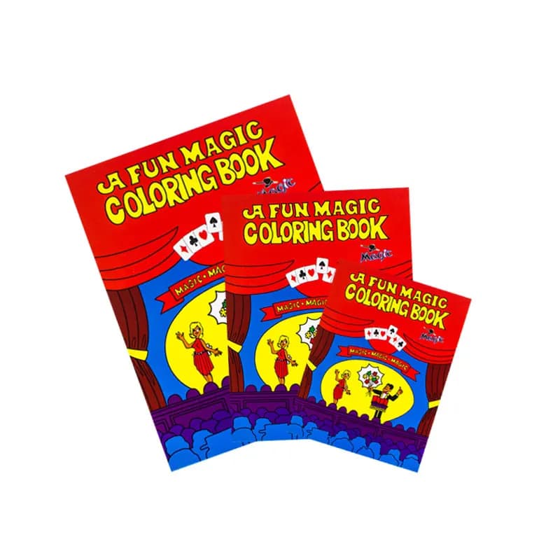 Bambini di piccole dimensioni Un divertente libro da colorare magico Trucchi di comici Primo piano Oggetti di scena di strada Grimoire Spellbook