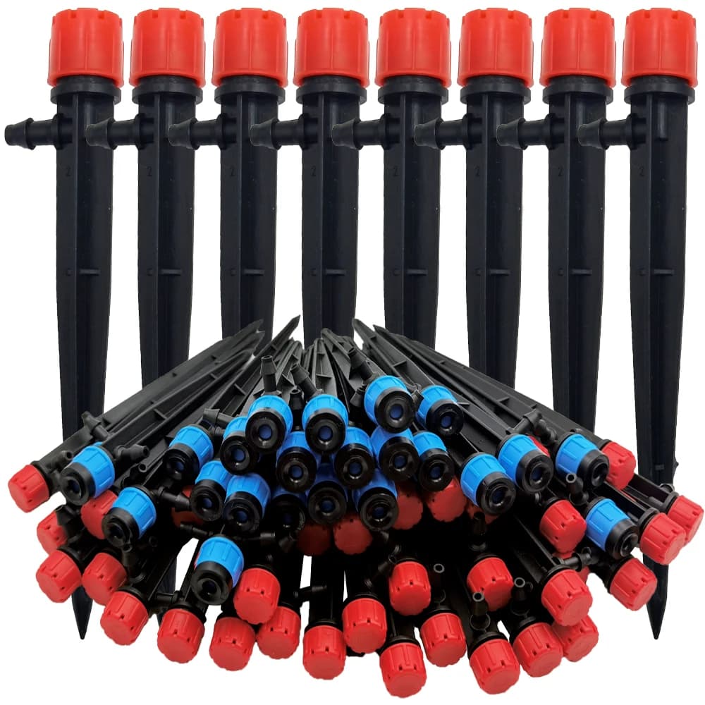 Oasis irrigazione da giardino irrigazione a goccia irrigatore regolabile gocciolatore a 360 gradi inserimento a terra fit 4/7mm tubo flessibile serre Yard