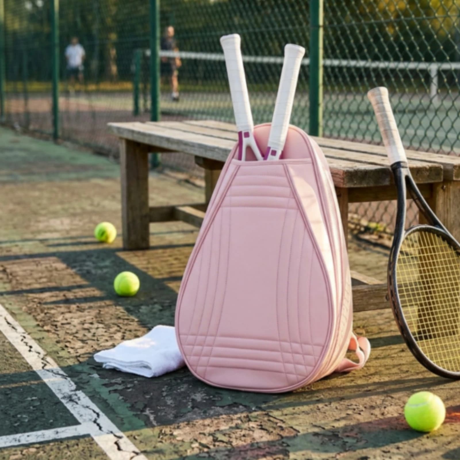 Tennis Racket Bag Slim Tennis Racket Backpack Comfortable Easy to Clean for Travel
