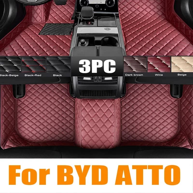 Tappetini per auto in TPE personalizzati per BYD ATTO 3 2022-2023 Accessori interni per tappeti impermeabili per auto con conducente destro 0531