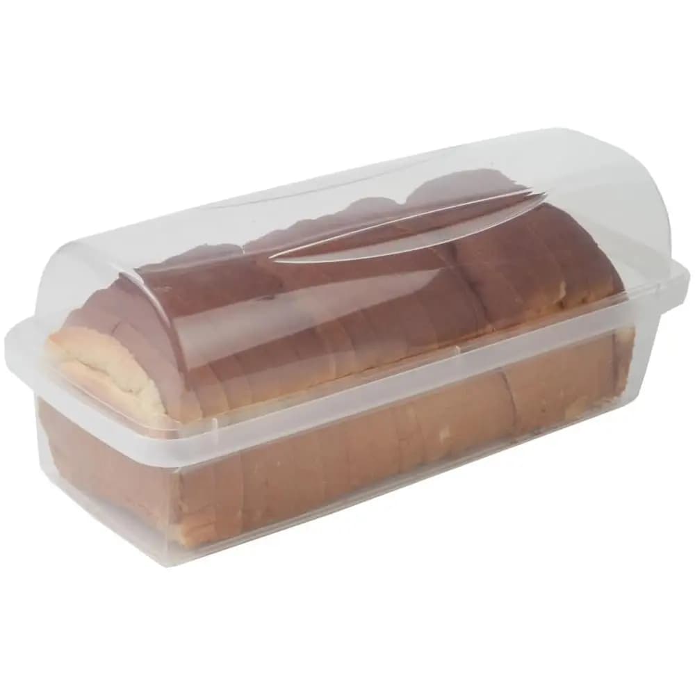 Contenitore per Pane - Senza BPA, Scatola per Pane in Plastica Trasparente - Conservazione del Pane con Coperchio Ermetico - Contenitore per Pane per la Casa