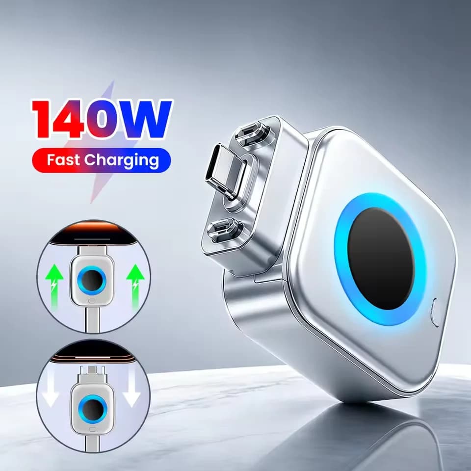Type-C to USB-C OGT Adapter For 140W max Fast Charging Data Cable Automatic Power-Off Anti-Overcharge Separator