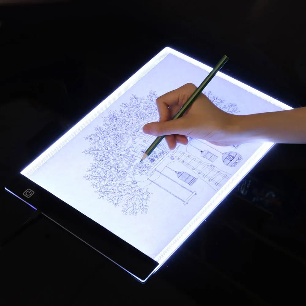 Nuovo A3/A4/A5 Blocco luminoso a LED dimmerabile a tre livelli Tavolo da disegno Pad Tracing Light Box Protezione per gli occhi Più facile per la pittura con diamanti