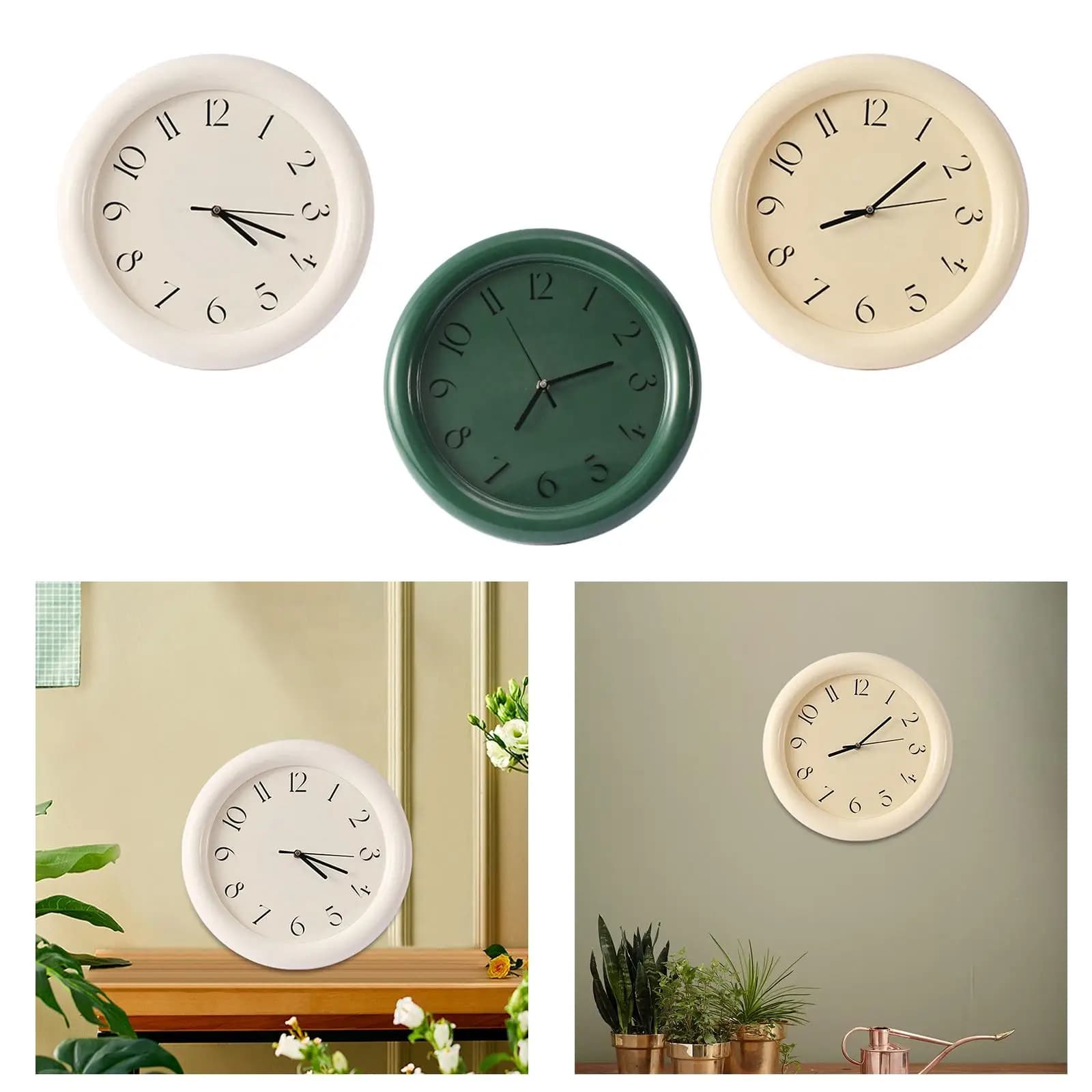 Orologio da parete non ticchettante, creativo, alla moda, piccolo orologio decorativo, orologio silenzioso per sala da pranzo, ufficio, studio, camera da letto