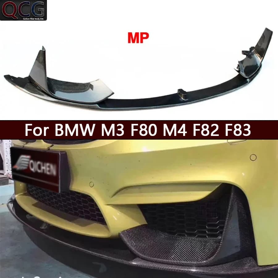 For BMW M3 F80 M4 F82 F83 Spoiler Carbon Fiber Front, Diffuser, Front Lip, Car Accessories, Car Kit