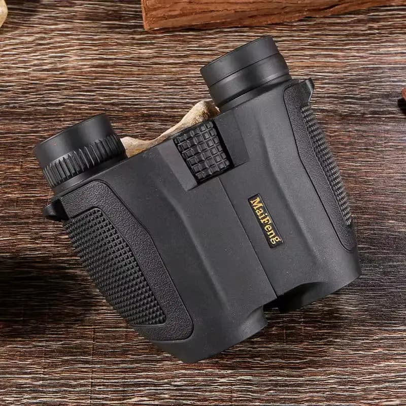Maifeng 10X25 Binocolo Telescopio ad alta potenza ED Ampia visione Pieghevole compatto Bak4 Lente ottica Turismo all'aperto Caccia di campeggio