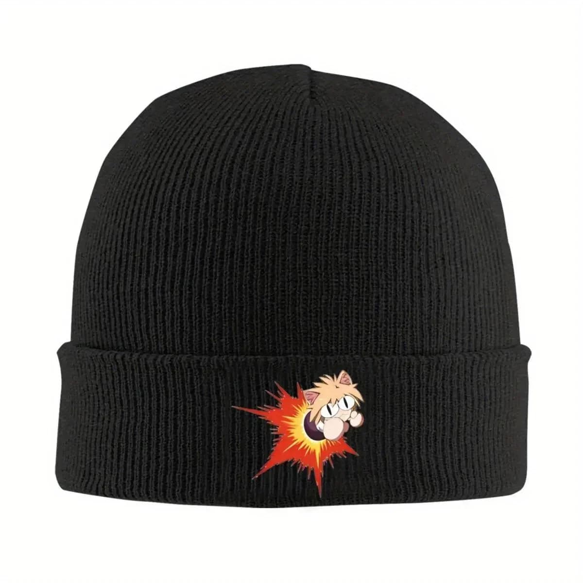 2026 new Neco Arc Bonnet Hats bow pilk Knitted Hat Adult Unisex Casual Elastic Beanie Hats Autumn Winter Outdoor Sport Graphic C