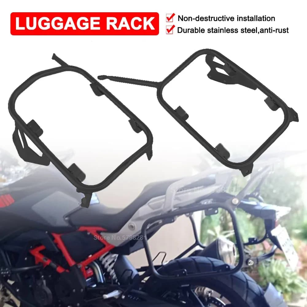 Per BMW G310GS G 310 G310 GS 2017-2024 Portapacchi Laterale per Moto, Supporto per Valigie e Borse Laterali in Acciaio Inossidabile