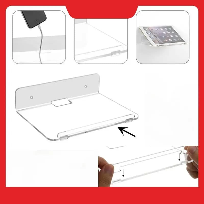 Set di piccoli scaffali da parete 2 per telecamere di sicurezza, altoparlanti, baby monitor e altro, ripiano adesivo universale facile da installare