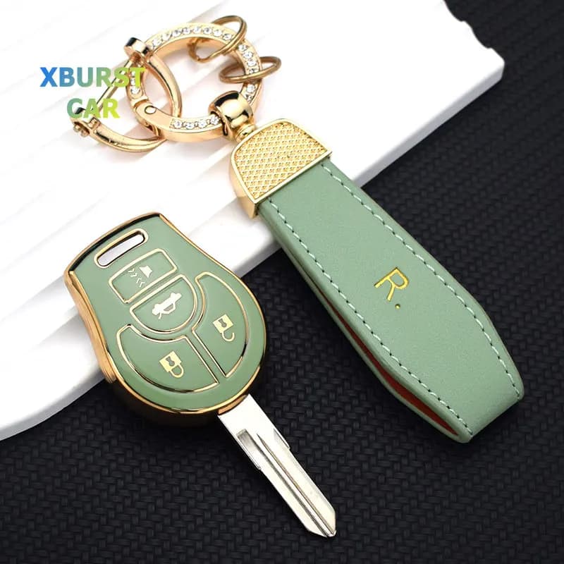 Custodia per chiave auto in TPU con custodia per guscio Fob per Nissan Versa March Tiida Altima Armada Cube Juke Maxima Pathfinder Rogue Sentra