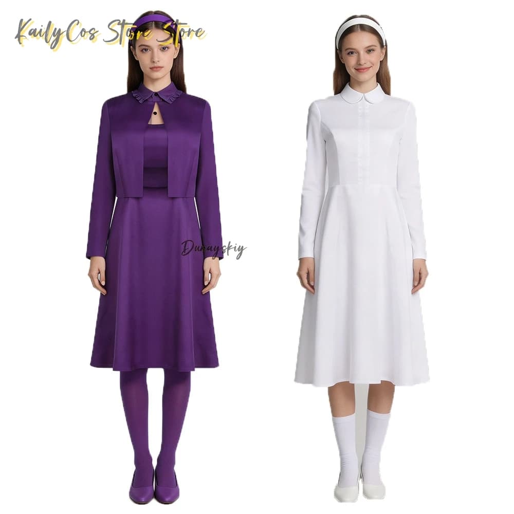 Costume da Agnes di TV Testaments 2026, Abito e Gonna per Cosplay, Travestimento Femminile per Feste, Outfit per Halloween e Carnevale