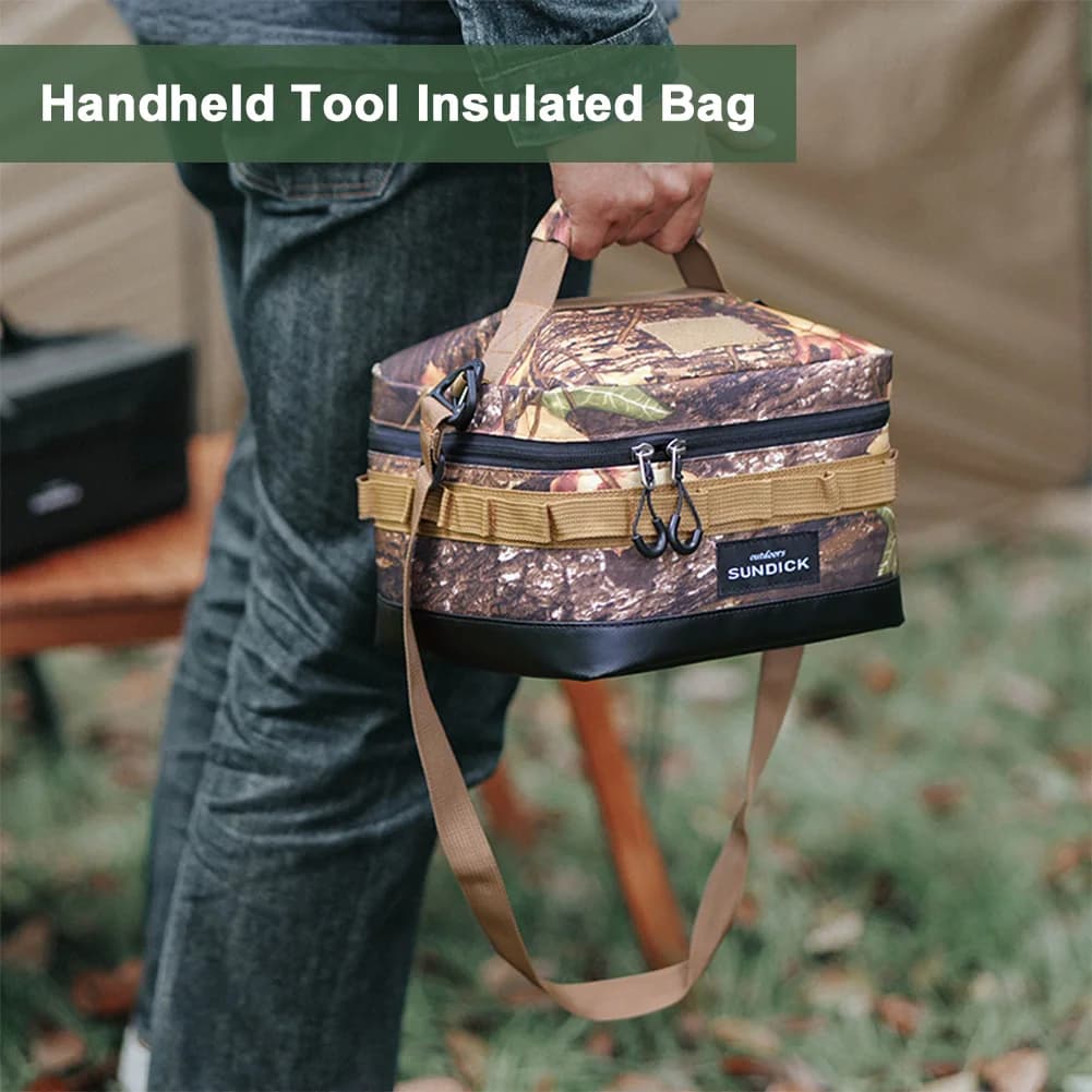 Borsa Termica Grande per Picnic Impermeabile, Sacca Isolante per Mantenere Freschi Frutta e Alimenti, Borsa Frigo per Campeggio, Escursioni e Gite