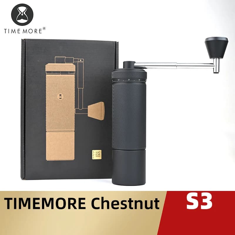 TIMEMORE CHESTNUT S3 Macinacaffè manuale Regolazione esterna 0,015 mm/clic S2C890 Burr Inside Hand Macinacaffè espresso