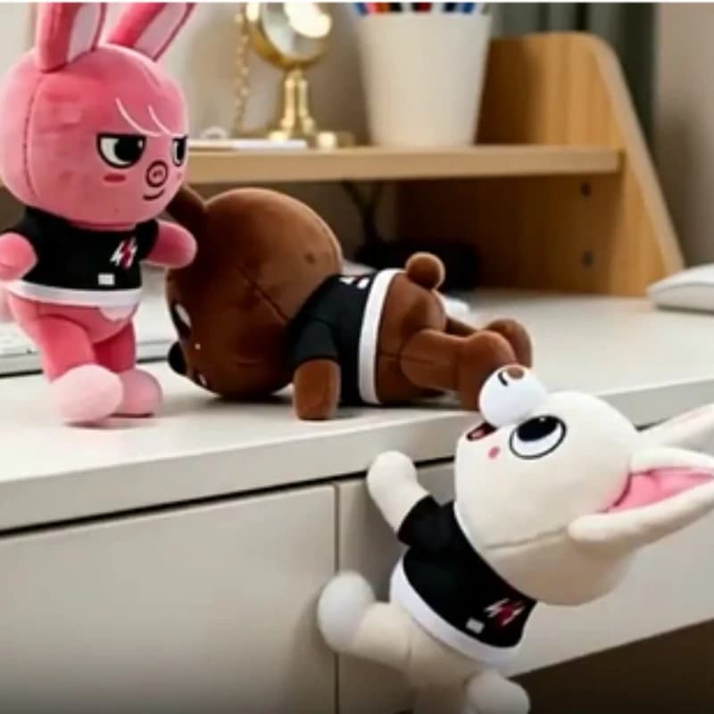 25cm SKZ Swimsuit Plush Toy Doll Dressed Eight Dolls Cartoon Pillow Birthday Gift Lovely Birthday Gift