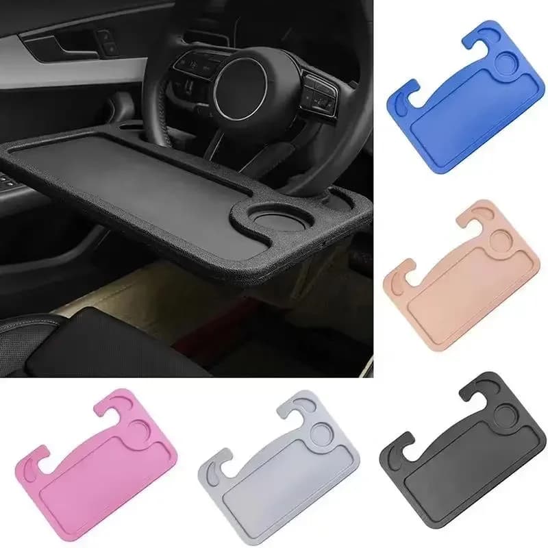 Supporto da scrivania per computer portatile per auto portatile, supporto per mangiare lavoro, volante per auto, tavolo da pranzo, staffa per bevande, cibo, vassoio per caffè