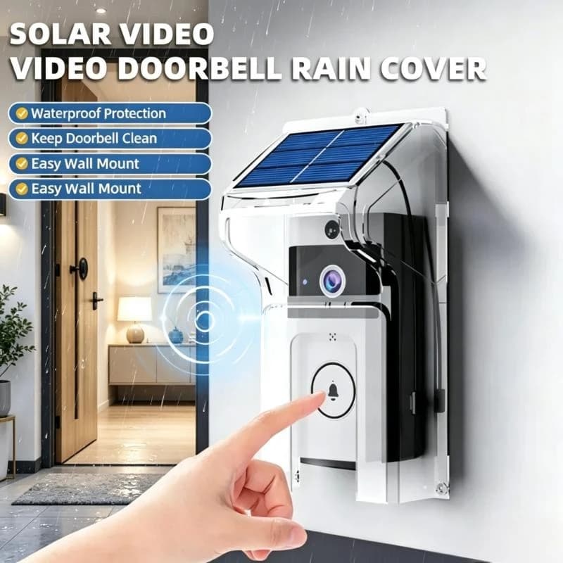 Digital Peephole Intercom Camera Solar Wireless Wifi Video Doorbell Waterproof Home Security Unit