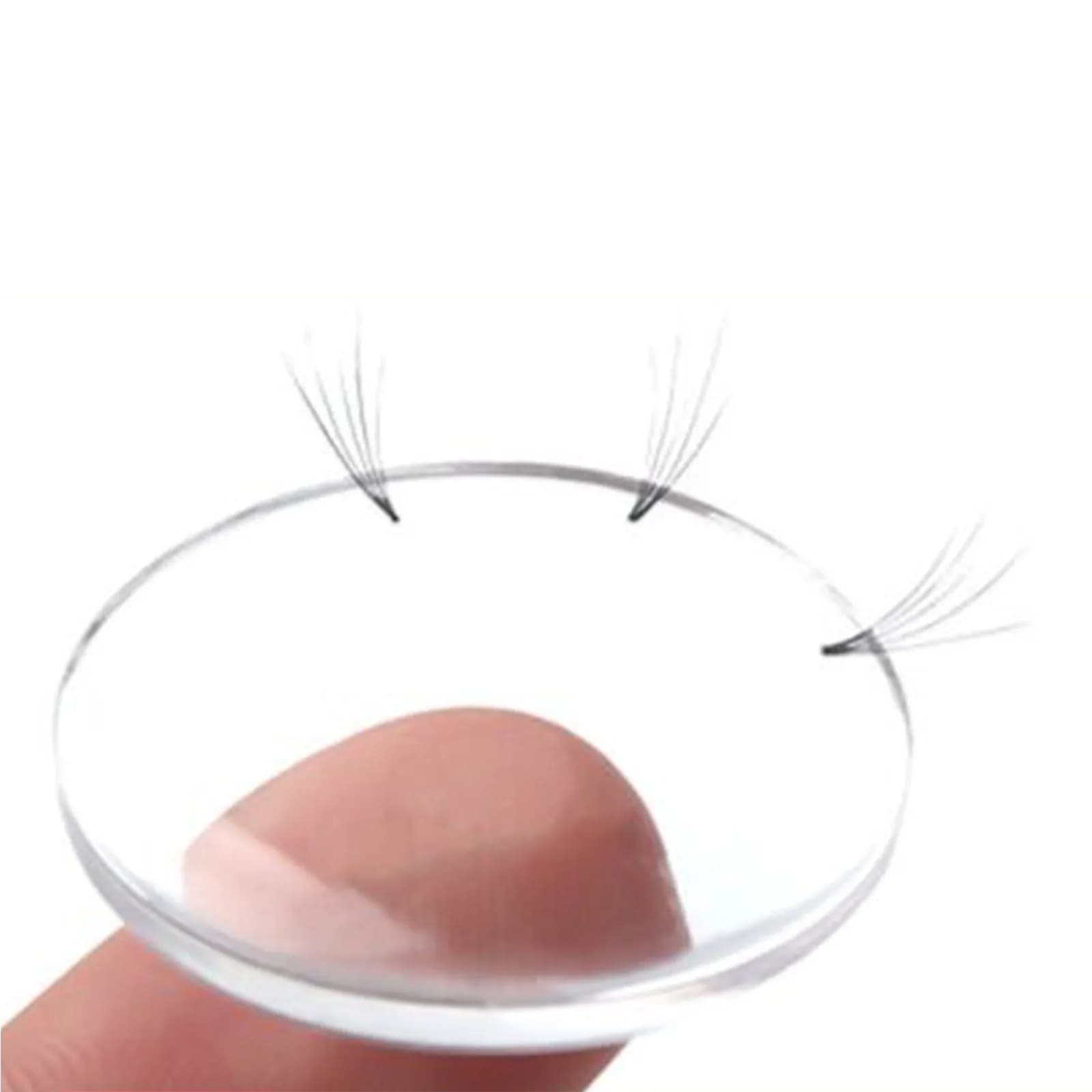 Set di 6 Cuscinetti in Silicone per Extension Ciglia, Supporto Portatile per Ciglia Finte, per Pratica e Conservazione