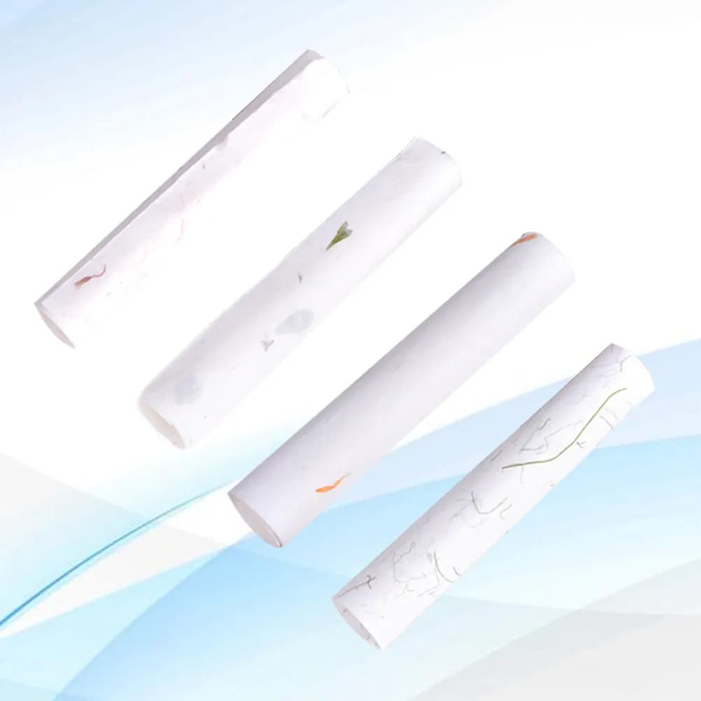 40Pcs Chinese Calligraphy Paper Handmade Plant Leaves Ancient Rice Paper for Painting Writing Letterhead Set Sumi Xuan Sheets