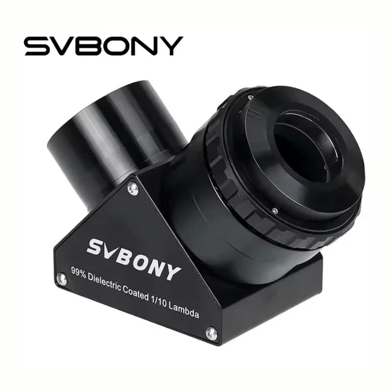 Svbony SV223 Rivestimento dielettrico riflettente al 99% da 1,25/2 pollici 90 ° Clicklock Specchio 1/10 Lambda per collegare l'oculare e l'obiettivo