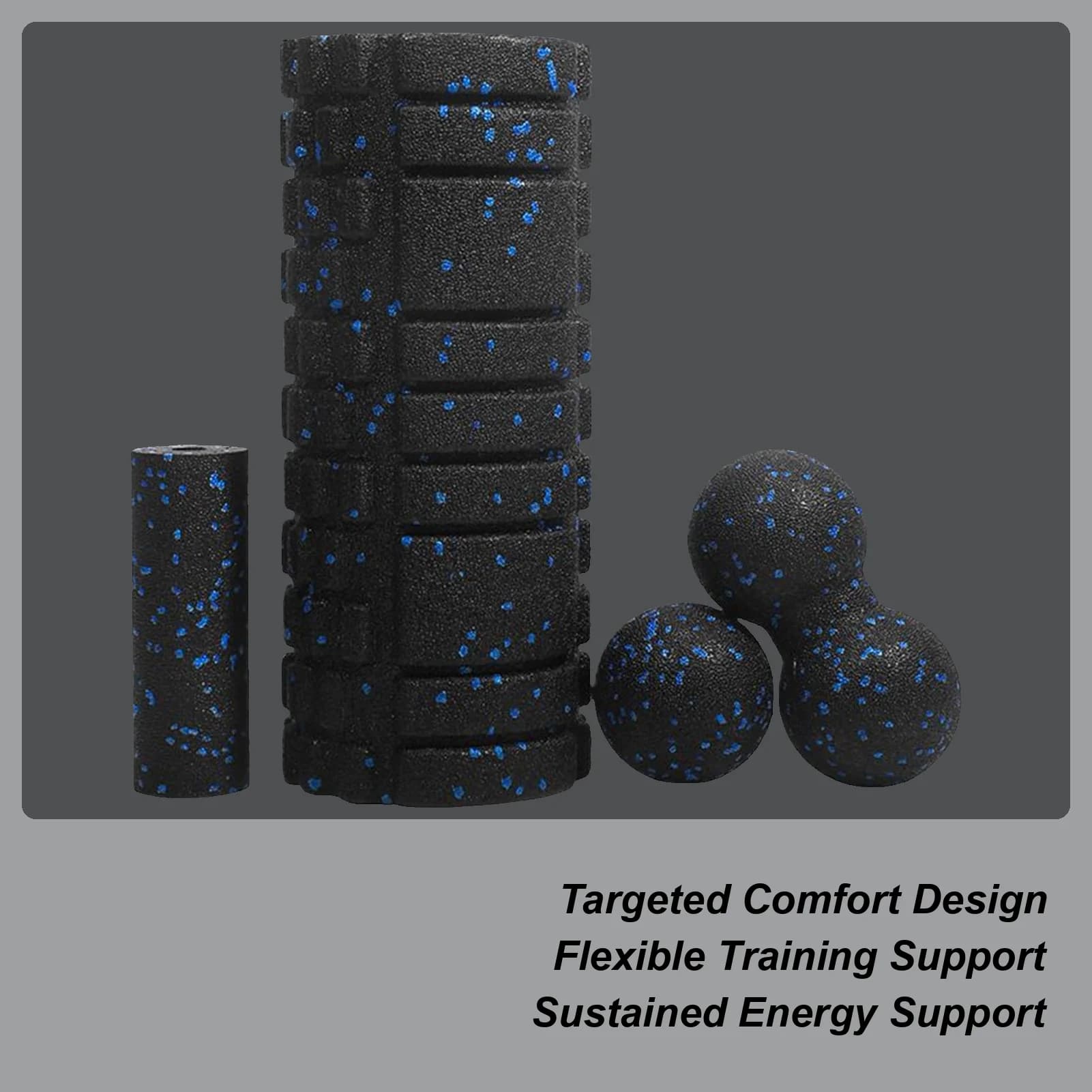 Fitness Foam Tree with Balls and Balls for Band Muscle Foam Rollers for High Hardness Massage for Body Leg Elongation