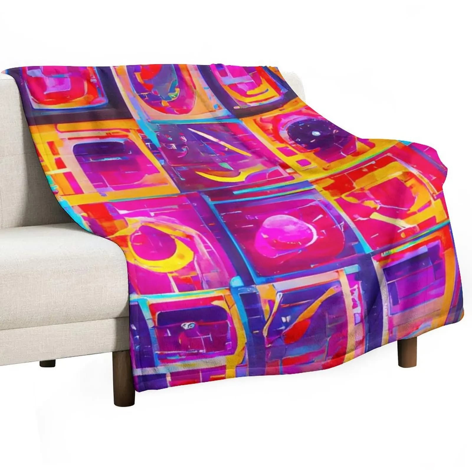Kandinsky Art Throw Blanket Decoratives Sleeping Bag Camping Hairy Custom Picnic Blankets