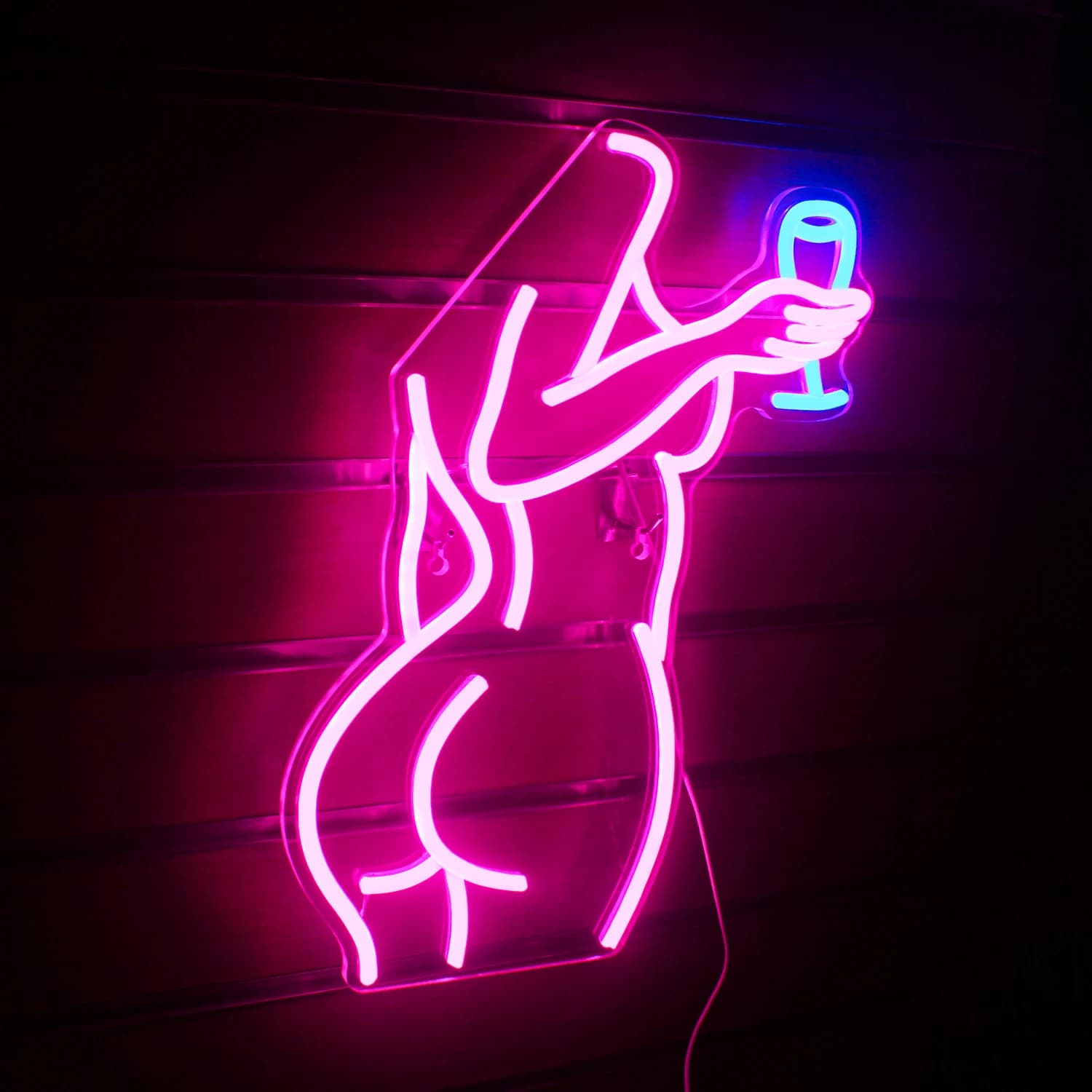 Bere Bere Insegne al neon per il corpo della donna sexy Luce a LED rosa Ragazzo Ragazza Camera da letto Festa Bar Night Club Insegna al neon personalizzata Decorazione da parete