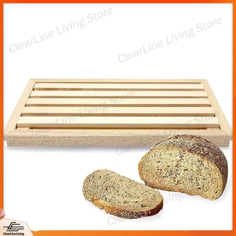 Tray Removable Beech Wood Mesh Cutting Board Organizer Kitchen Storage Rack 35.5x24x2 cm Food Prep Accessory