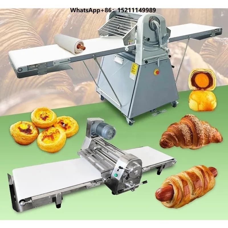 Stainless Steel Desktop Reversible Dough Cutter Sheeter Machine
