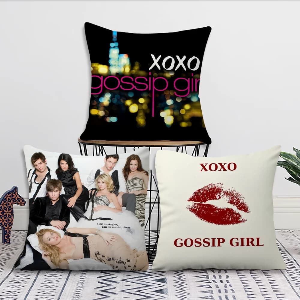 Classico Plot G-Gossip Girl-S Divano per giovani Soggiorno Camera da letto Testiera Cuscino per schienale Cuscino quadrato Federa per cuscino per il tempo di pisolino