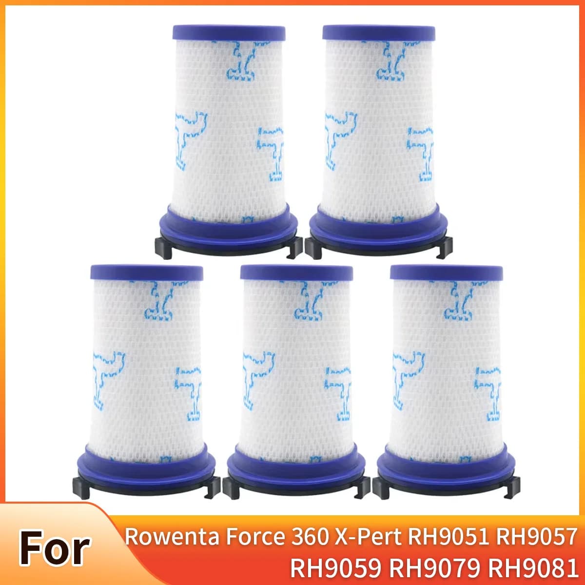 Kit filtro HEPA HEPA per Rowenta Force 360 X-Pert RH9051 RH9057 RH9059 RH9079 RH9081 parti per aspirapolvere kit filtri accessori