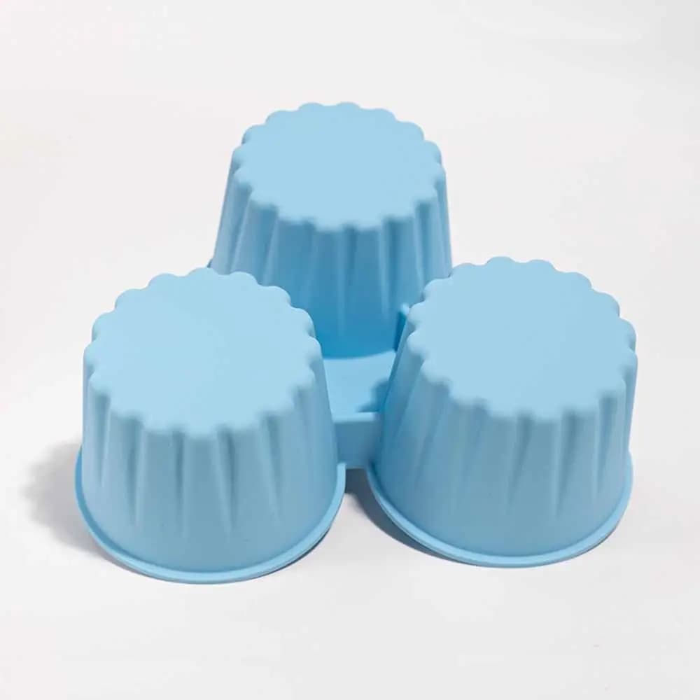 Egg print 3 parts, Reusable design Anti-stick, Silicone mould without BPA for Air Fryer